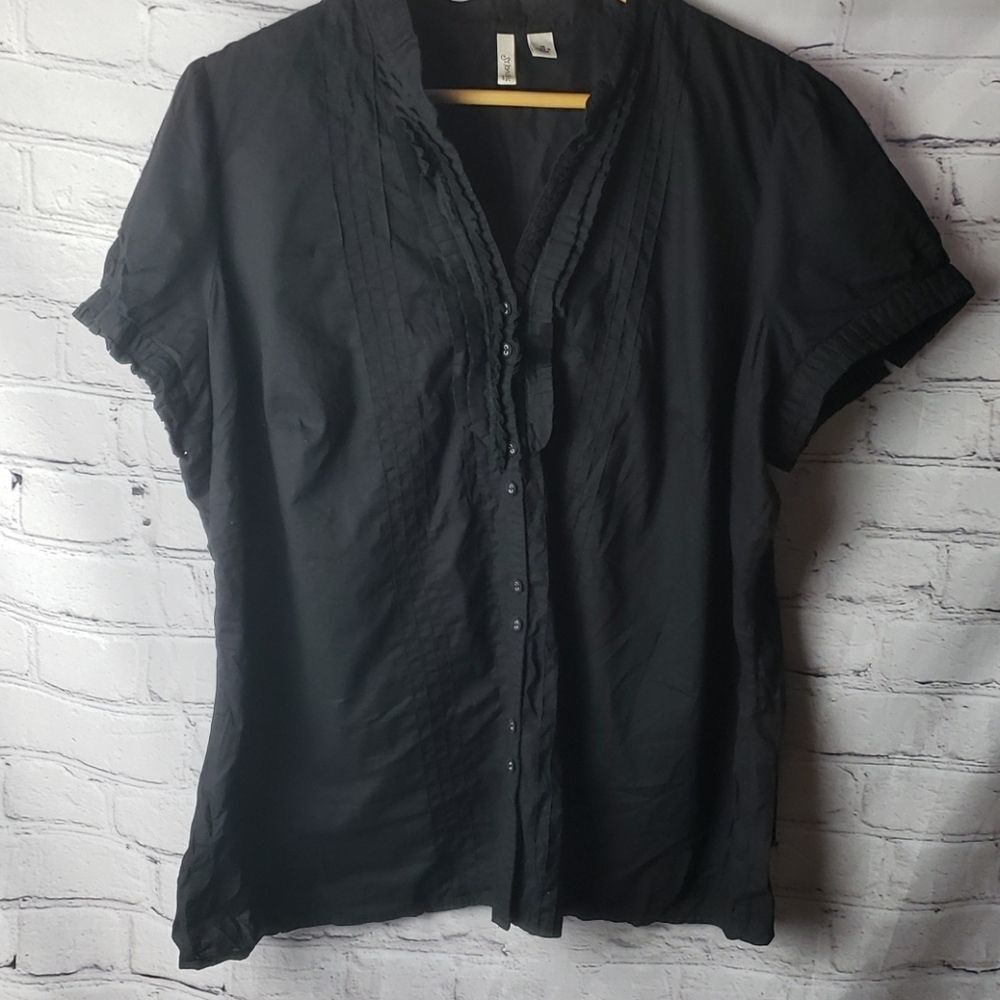 St. Johns Bay‎ Black Blouse